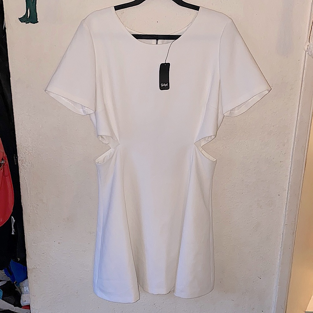 Sportsgirl side cut out skater dress